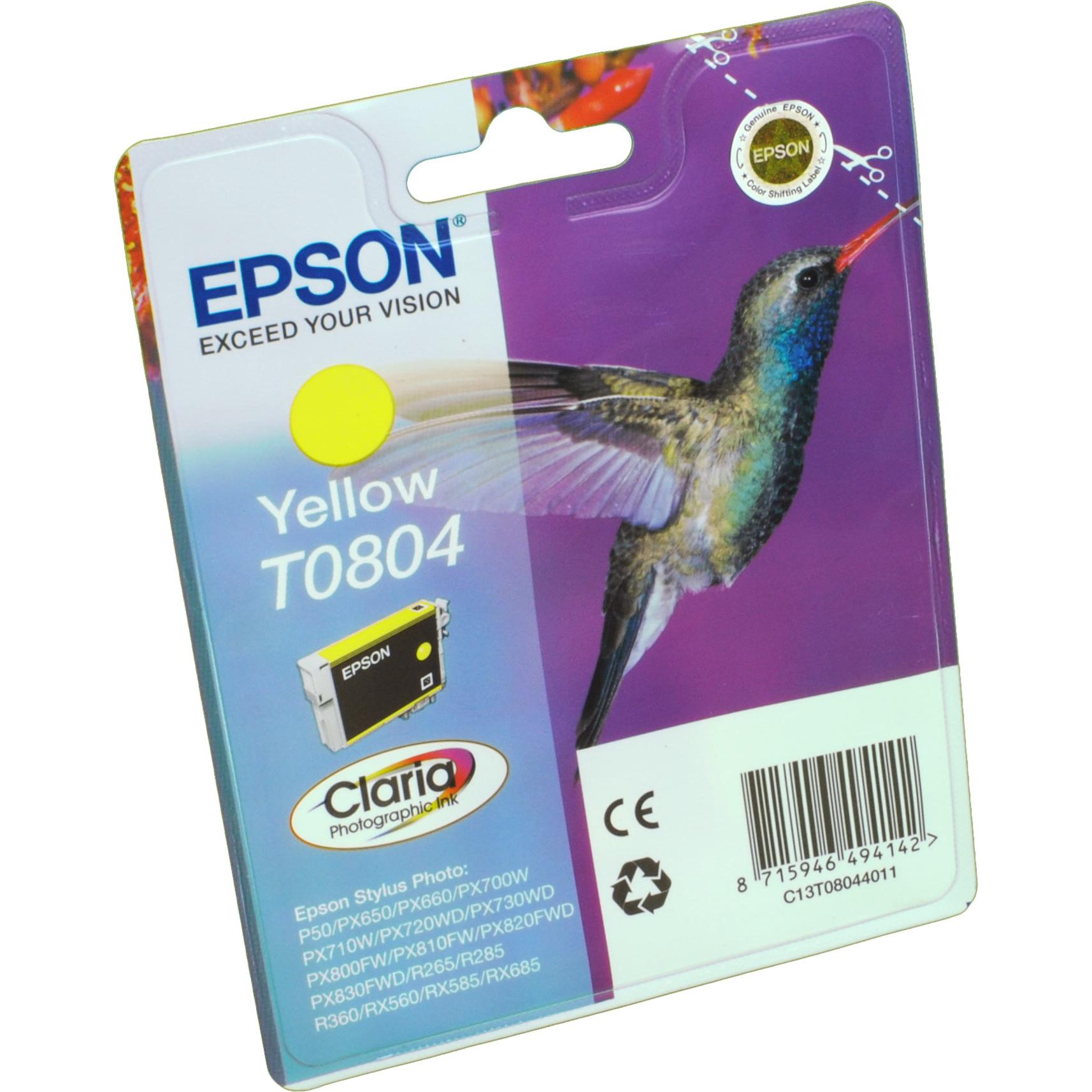 Thumbnail - Epson, Druckerpatrone, T0804 - Gelb - Original - Blisterverpackung (Y)
