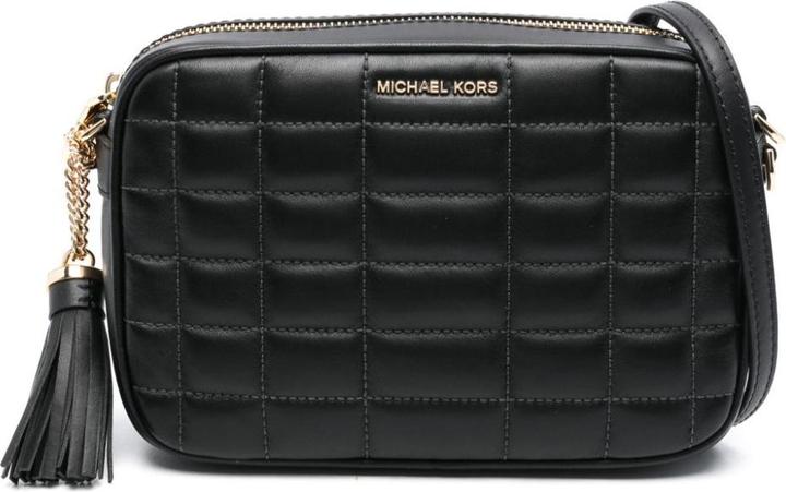 Actual product image Michael Kors Sac à Main en Cuir Jet Set Medium - Noir et Doré