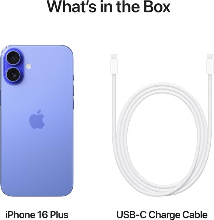 Image du produit Apple iPhone 16 Plus (512 Go, Outremer, 6.70", SIM + eSIM, 48 Mpx, 5G)