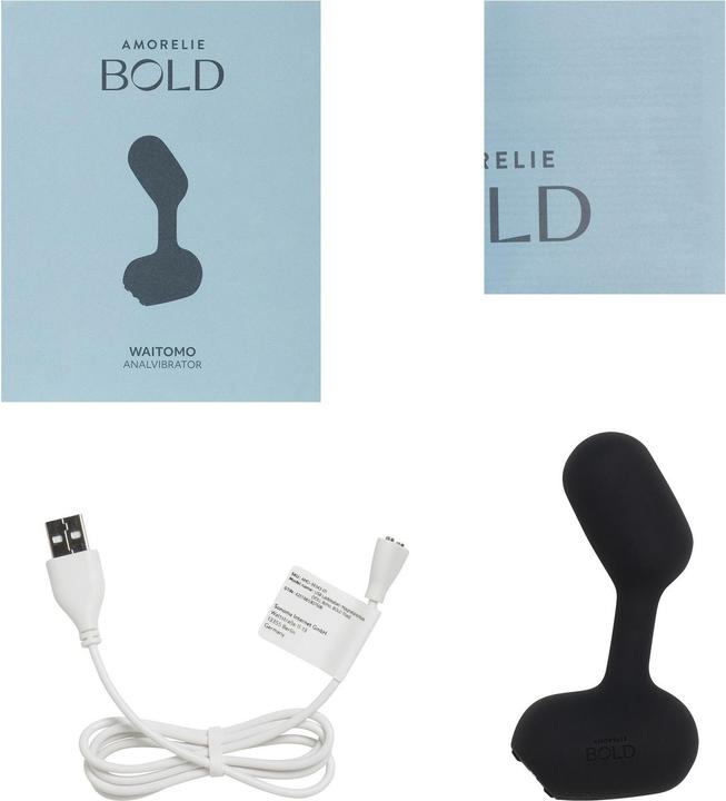 Produktbild Bold Erotik Waitomo Analplug mit Vibration Black