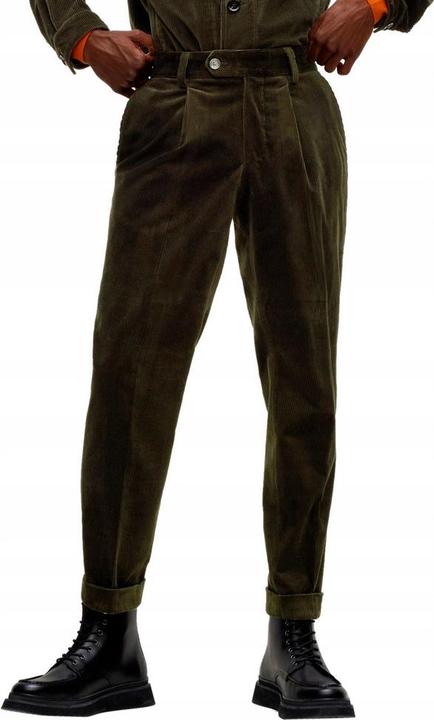 Actual product image Hugo Boss Mens H-Perin Pleated Trousers (34)