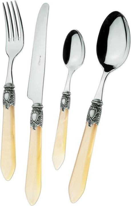 Bugatti Oxford dinner cutlery set of 24 Colour ivorymother of pearl (24 Stk., Besteck Set)