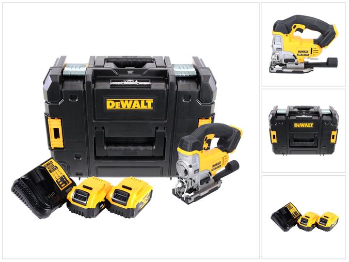 Produktbild DeWalt DCS 331 P2 Akku Stichsäge 18 V + 2x Akku 5,0 Ah + Ladegerät + TSTAK
