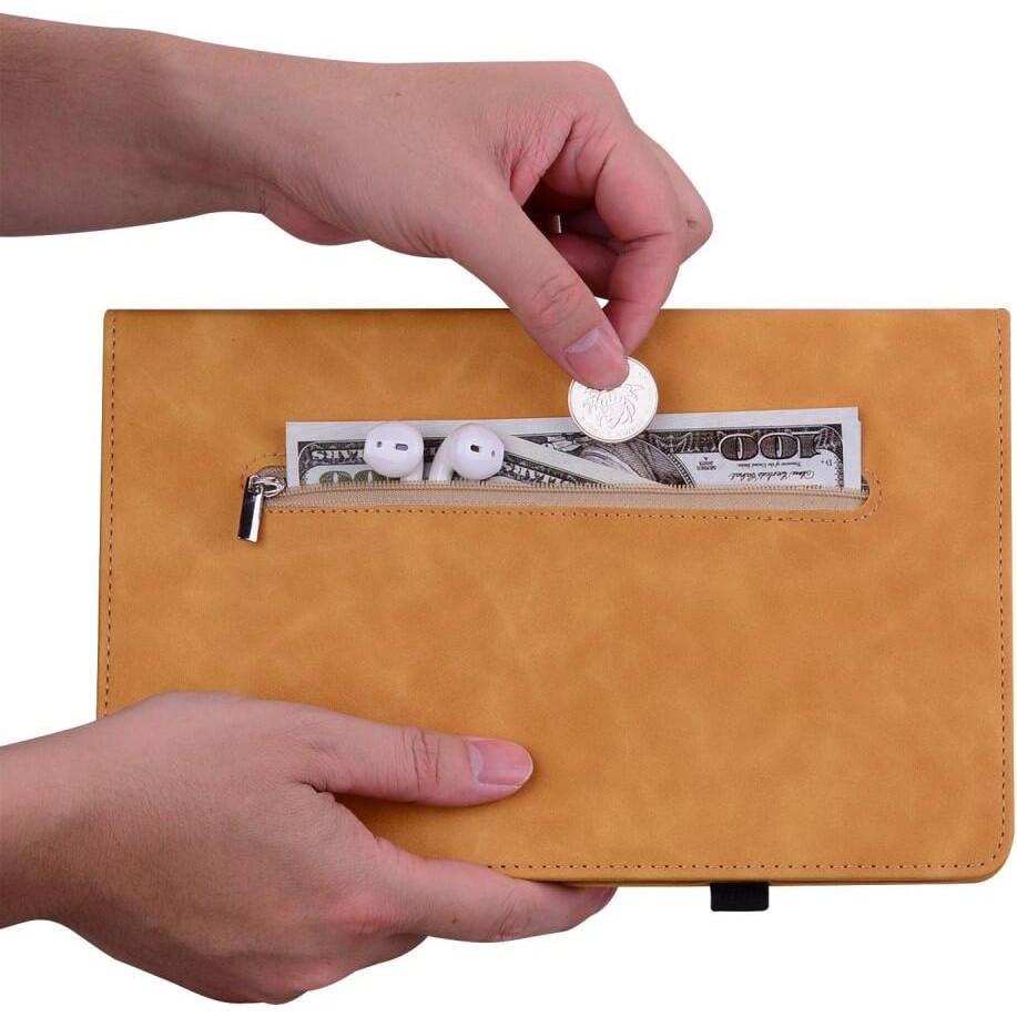 Thumbnail - Cover-Discount iPad 2022 (10.Gen) - Schutzhüllle mit Zipper Tasche beige (iPad 2022 (10. Gen)), Tablet Hülle, Beige