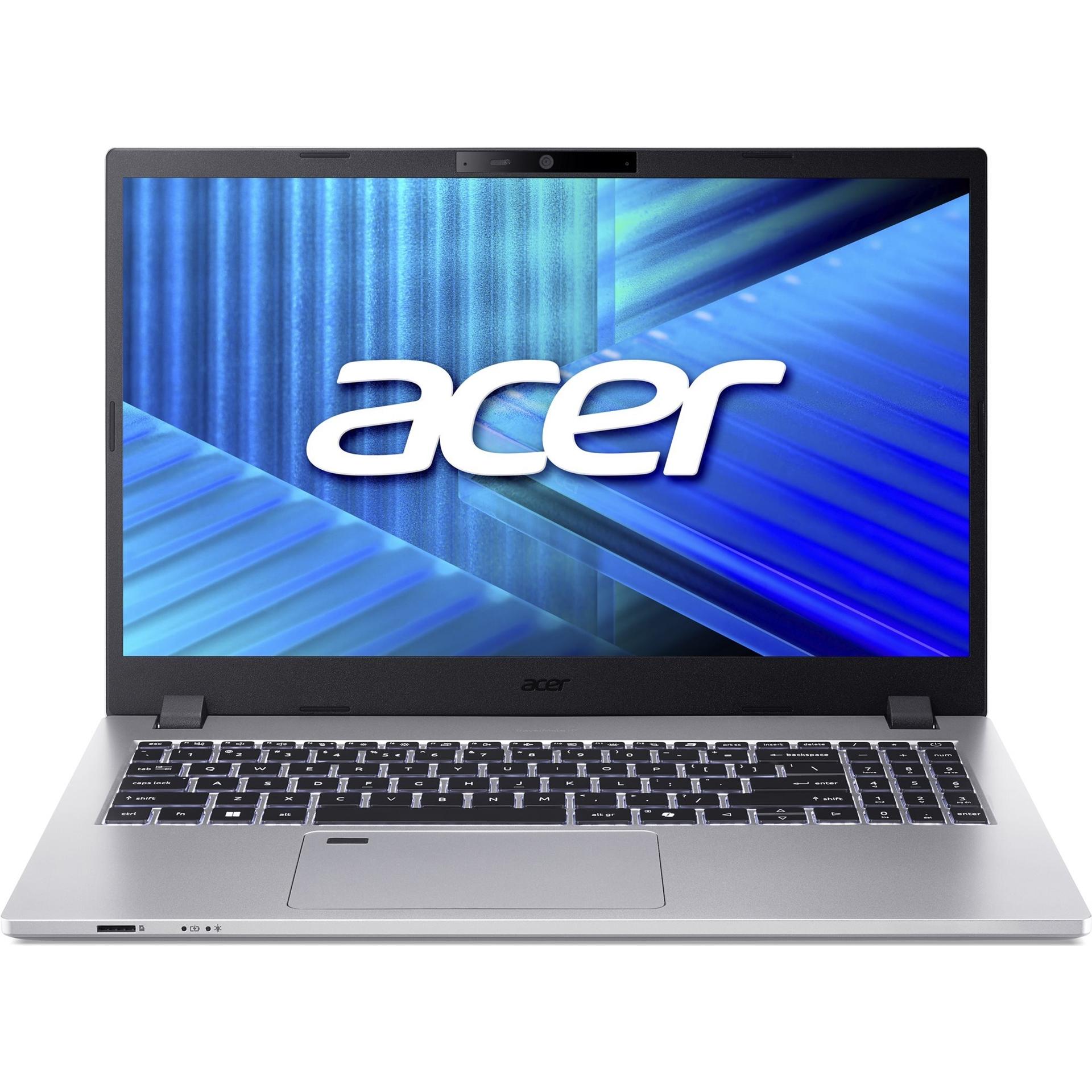 Acer TravelMate P2 (15.60", 512 GB, 16 GB, DE, Intel Core Ultra 7 255U), Notebook, Silber