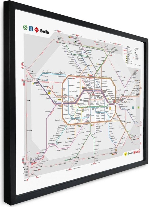 Immagine prodotto BVG Berlino - Rete Berlino (80 x 60 cm)