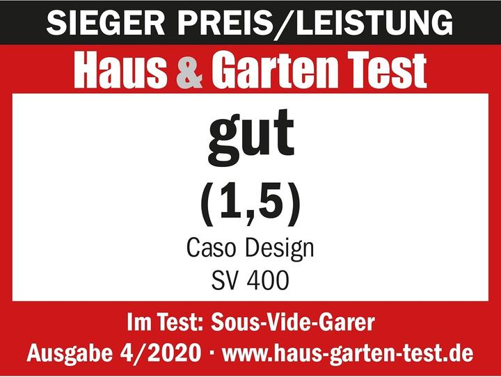 Actual product image Caso SV 400 SousVide