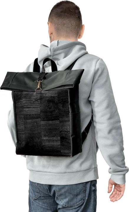 Produktbild Simaru Rucksack «Paco» black aus Kork (14 l)