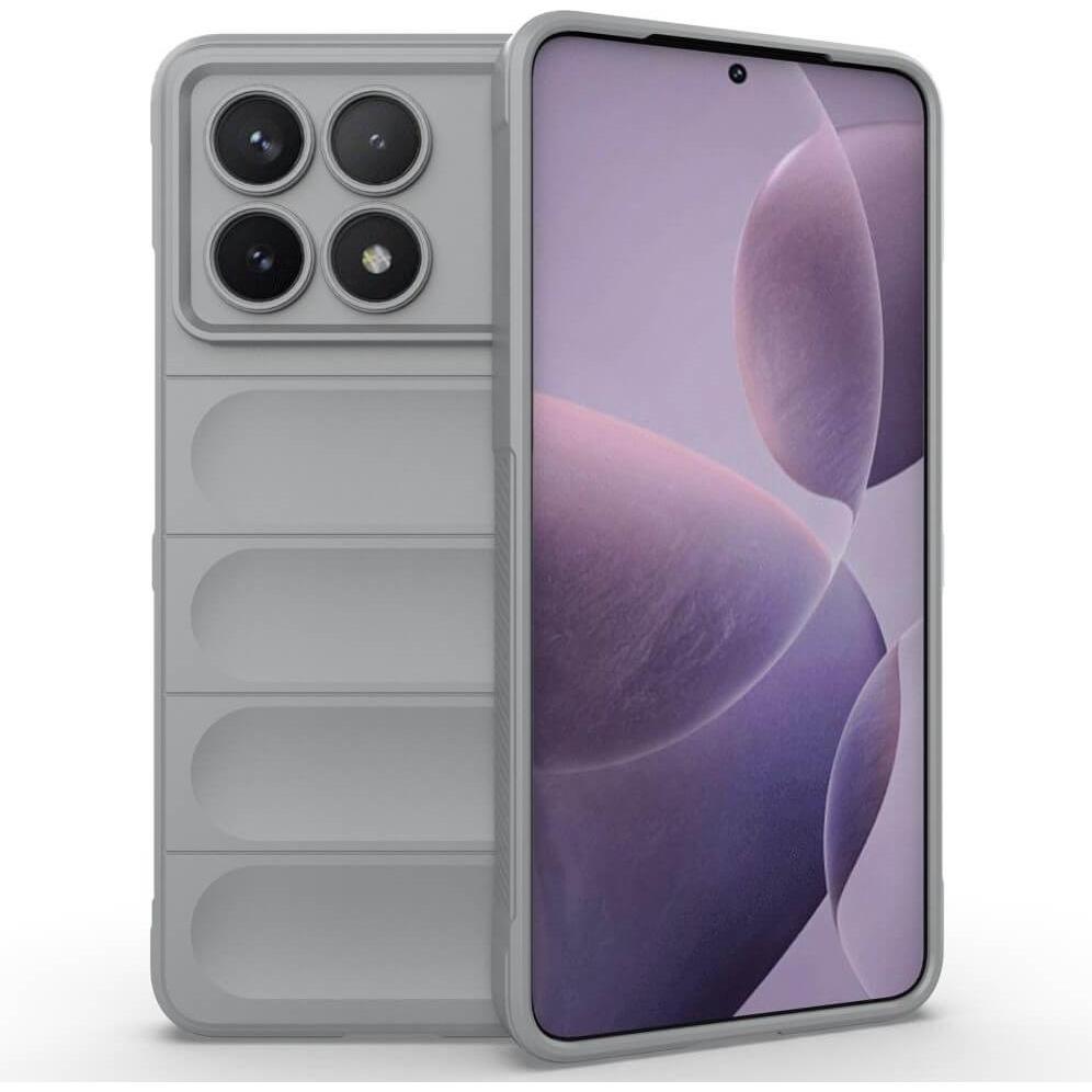 Cover-Discount Xiaomi Poco F6 Pro - Rugged Protective Cover (Xiaomi Poco F6 Pro), Smartphone Hülle, Grau