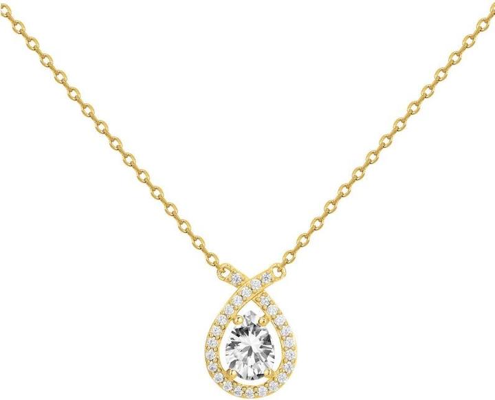 Image du produit Lara Collier Plaque Or - Zirconia (Laiton)