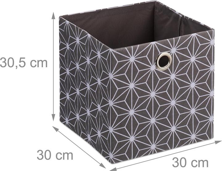 Image du produit Relaxdays 2x boîte de rangement (30 x 30 x 30.5 cm, 27 l)