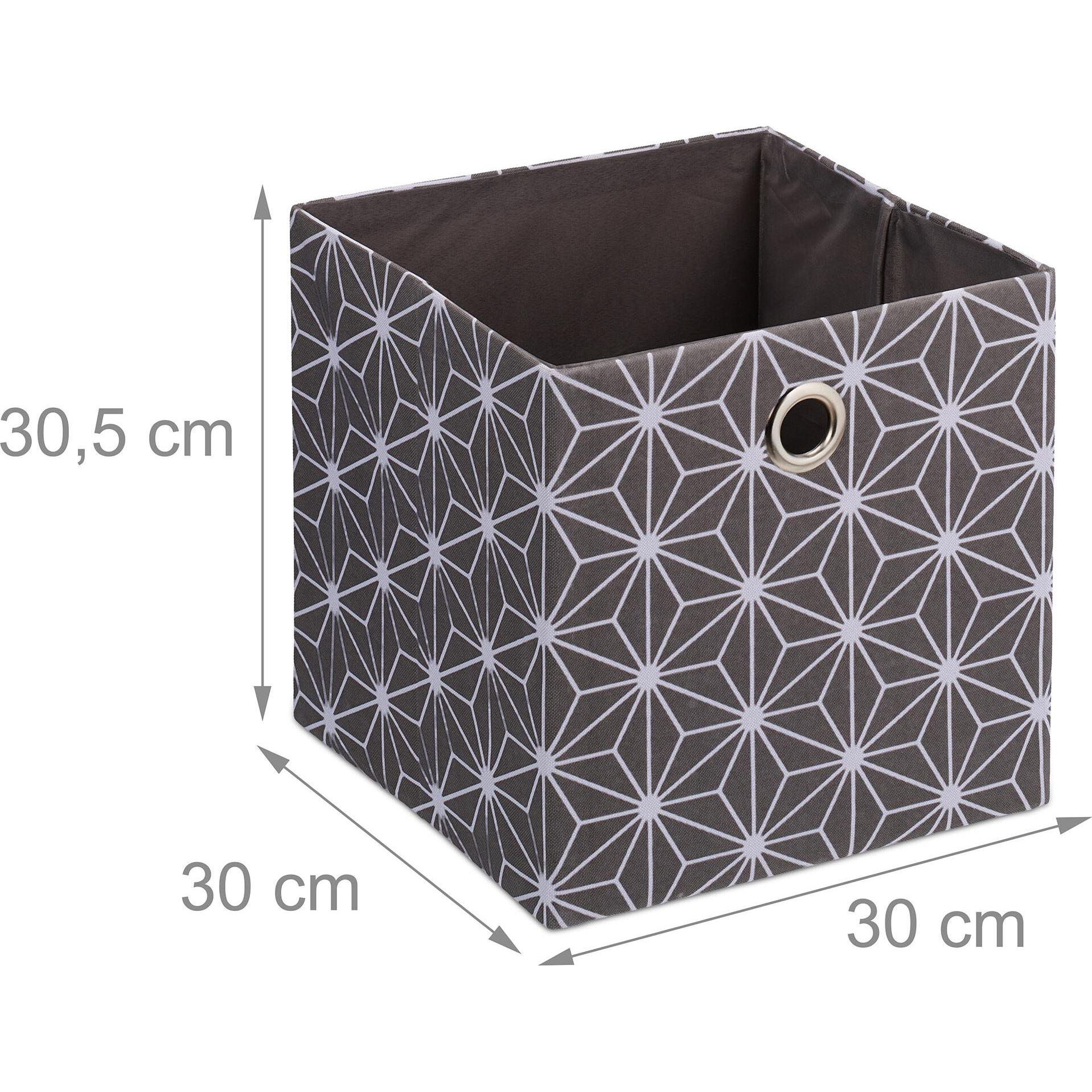 Thumbnail - Relaxdays, Aufbewahrungsbox, 2x Aufbewahrungsbox (30 x 30 x 30.5 cm, 27 l)