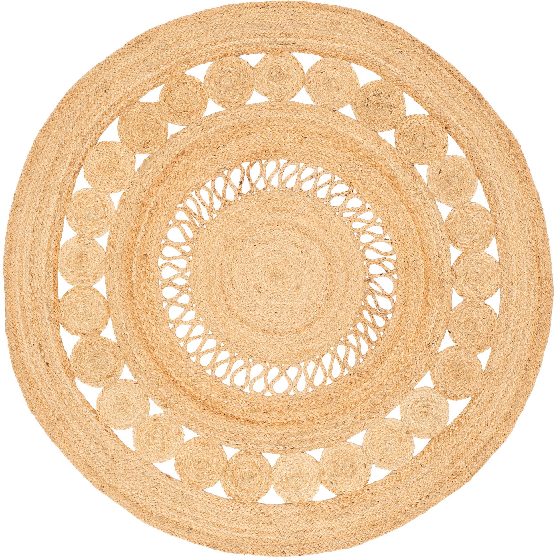 Pergamon, Teppich, Naturfaser Teppich Jute Salsa Modern Rund (120 x 120 cm)