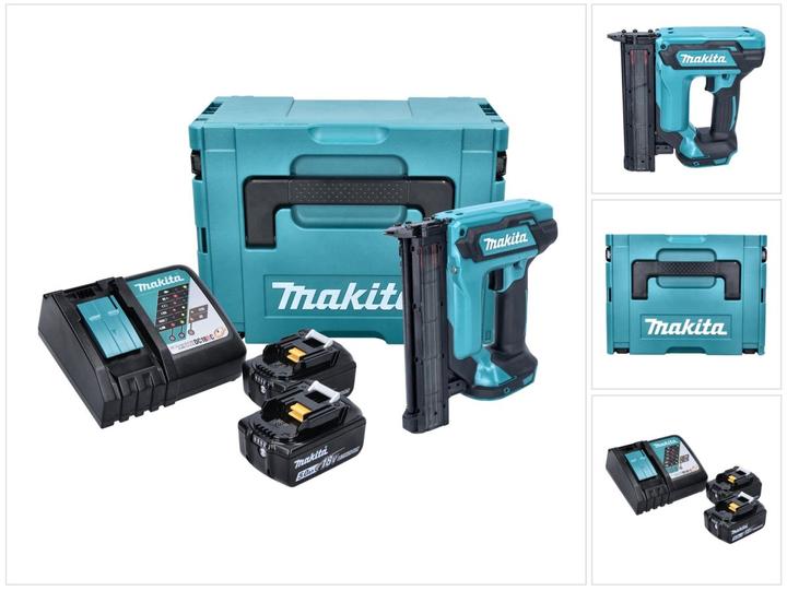 Actual product image Makita DFN 350 RTJ Battery upsetting nailer 18 V 15 - 35 mm + 2x battery 5.0 Ah + charger + Makpac