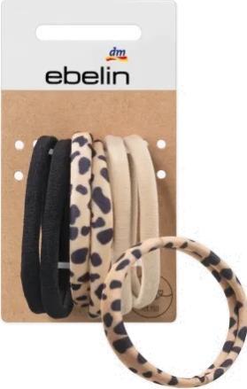 Image du produit dm ebelin Ebelin, bandeaux pour cheveux, look léopard, 6 pièces (Élastiques à cheveux)