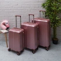 Produktbild Jet Lag koffer new york rosa x3 49l 65l 105l (49 l, Handgepäck (bis 50l))