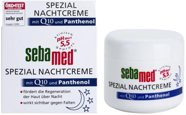 Actual product image Sebamed special night cream with Q10 and panthenol, 75 ml cream (75 ml, Night cream)
