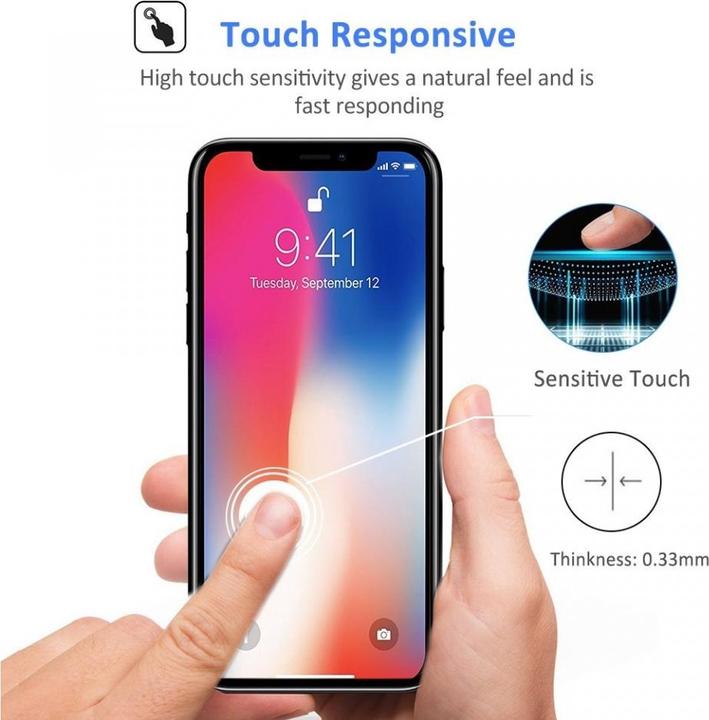 Produktbild Screenguard Apple iPhone XS Max Full Screen Panzerglas Schutzfolie 2.5D 9H (1 Stk., Apple iPhone XS Max)