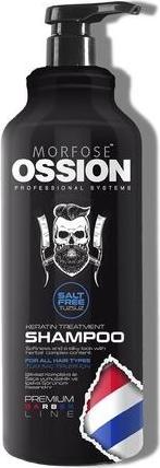 Produktbild Morfose Ossion Barber Keratin Treatment Shampoo szampon do wszystkich rodzajów włosów Salt Free (1000 ml, Flüssiges Shampoo)