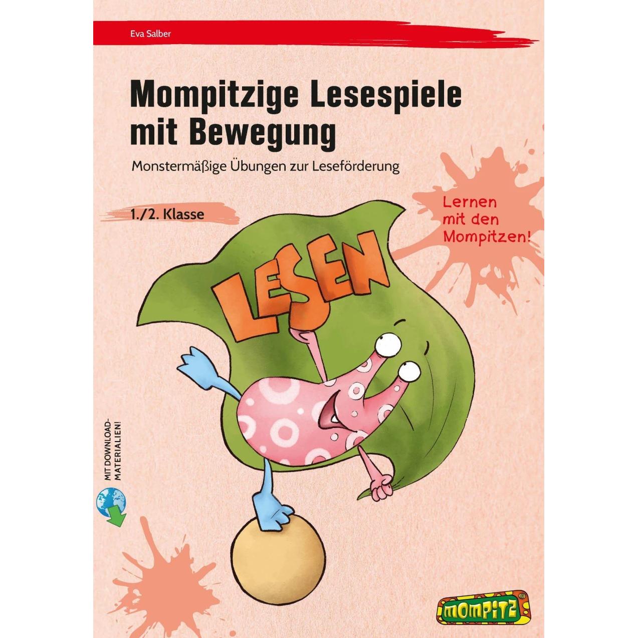Mompitzige Lesespiele mit Bewegung, Schulbücher von Eva Salber