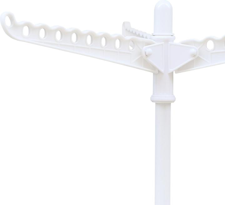 Produktbild Relaxdays - Bügelwäscheständer für 27 Kleiderbügel, Weiss, 143 x 56 cm