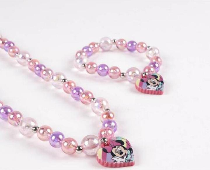 Image du produit Minnie Mouse Collier et bracelets Set 2 pièces Rose (multicomposition)