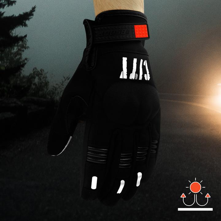 Produktbild Avizar Reflektierende Touchscreen-Handschuhe, rutschfest, Grösse XS - Schwarz (XS)