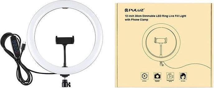 Produktbild Puller Ring light with phone holder PULUZ (Ringlicht)