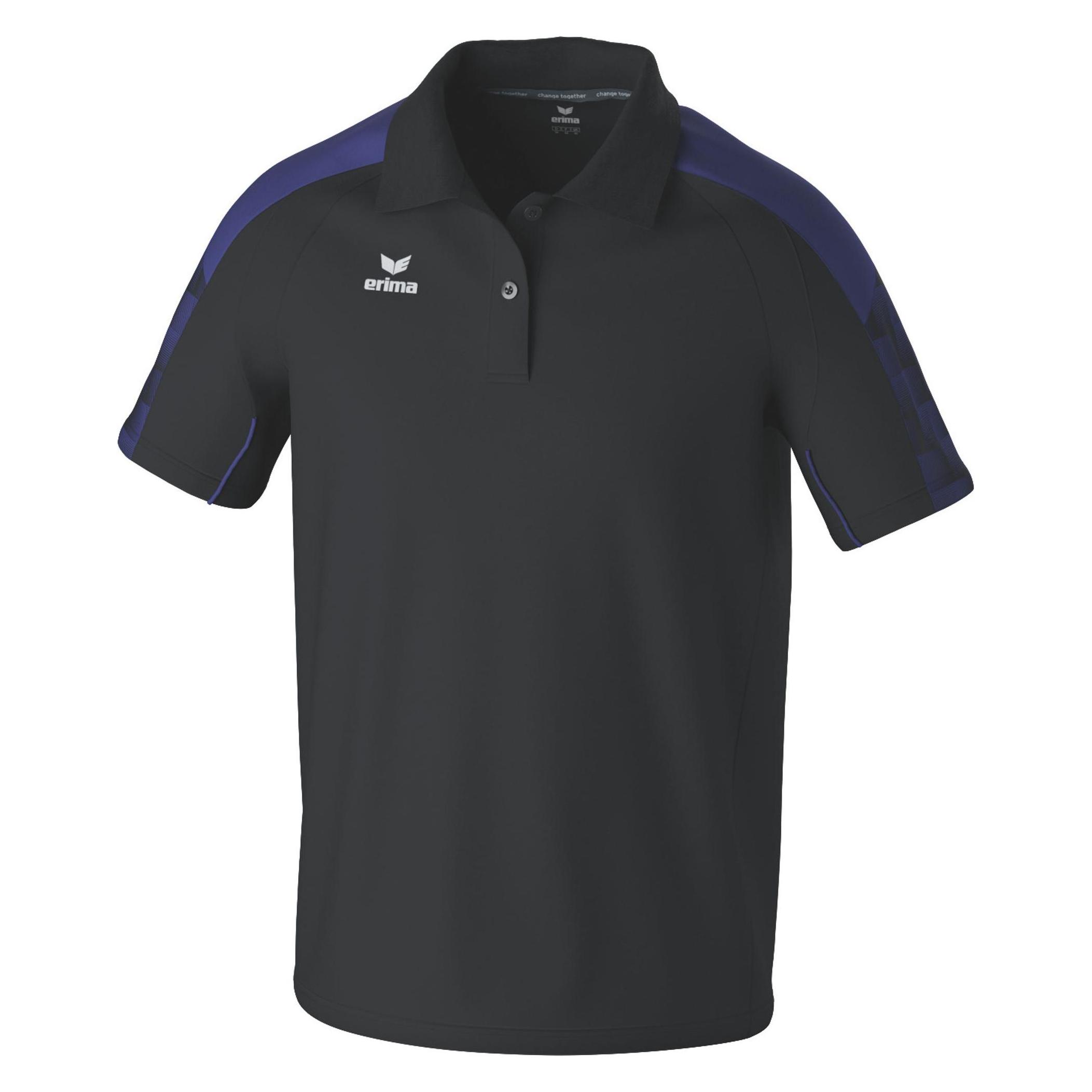Erima, Herren, Sportshirt, Evo Star Poloshirt (4XL), Schwarz, 4XL