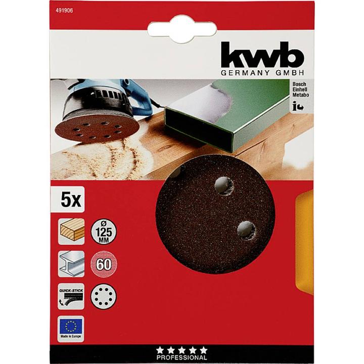 Immagine prodotto kwb Dischi adesivi in velcro (60)