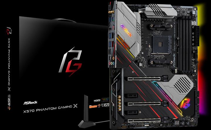 Actual product image AsRock X570 Phantom Gaming X (AM4, AMD X570, ATX)