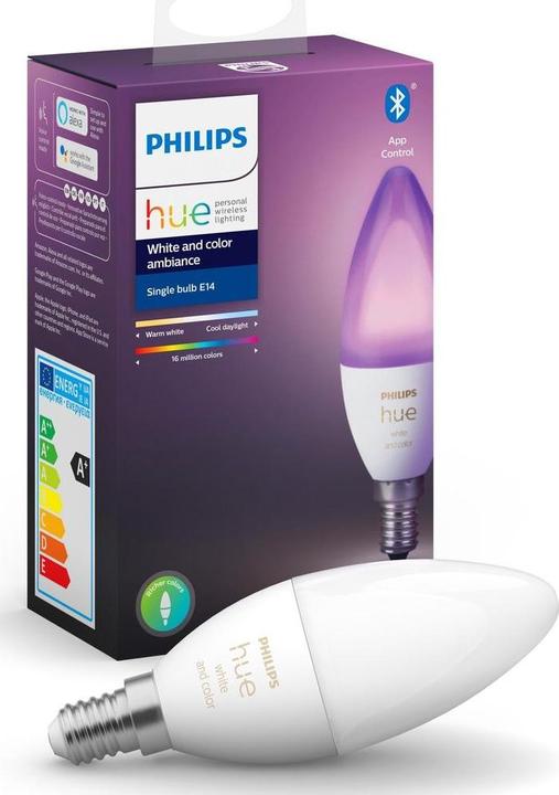 Actual product image Philips Hue White & Color BT (E14, 5.30 W, 470 lm, 1 x, G)