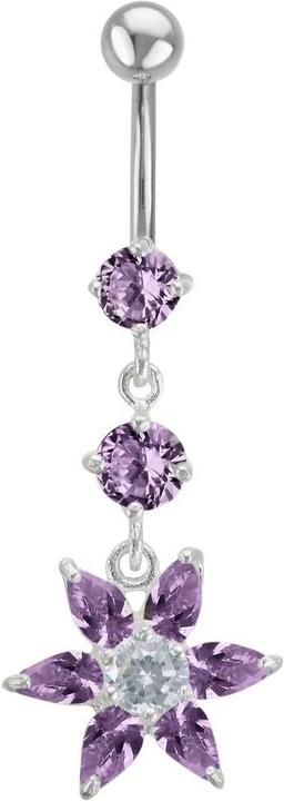 Produktbild Bijouteria Bauchpiercing (Edelstahl, Silber 925, Zirkonia)