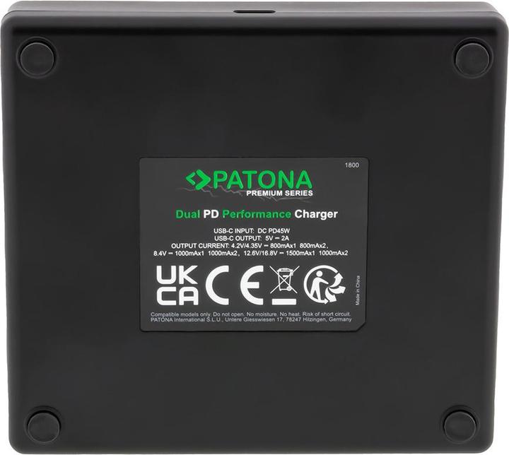 Immagine prodotto Patona Batterie di ricambio Doppio caricatore USB USB-C (Caricatore)