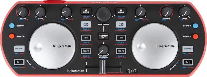 Produktbild Krüger&Matz KrÃ¼ger&Matz KMDJ001 - DJ Controller (KMDJ001)