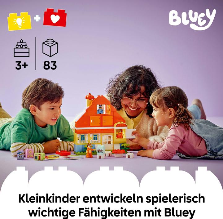 Image du produit LEGO La maison familiale de Bluey avec jeu de mémoire (10459)