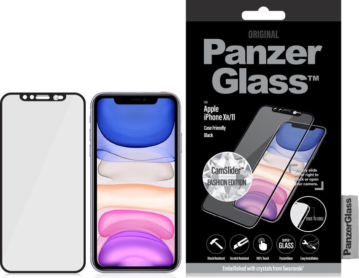 Produktbild PanzerGlass Edge-to-Edge Swarovski CamSlider (1 Stück, Apple iPhone 11)