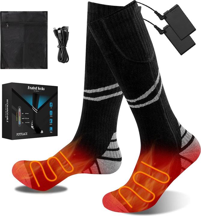 Immagine prodotto Fotflace Calze riscaldate con batteria ricaricabile da 4200mAh