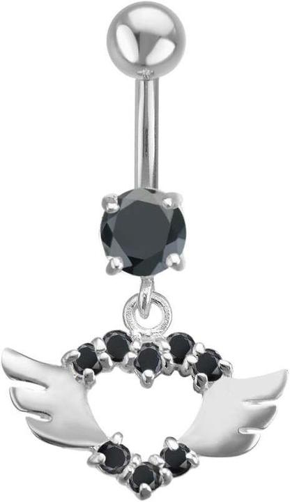Image du produit Bijouteria Piercing nombril (Zircone, Acier inoxydable, Argent 925)