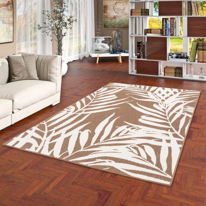 Actual product image Pergamon In- und Outdoor Teppich Beidseitig Cape Cod Blätter (80 x 140 cm)