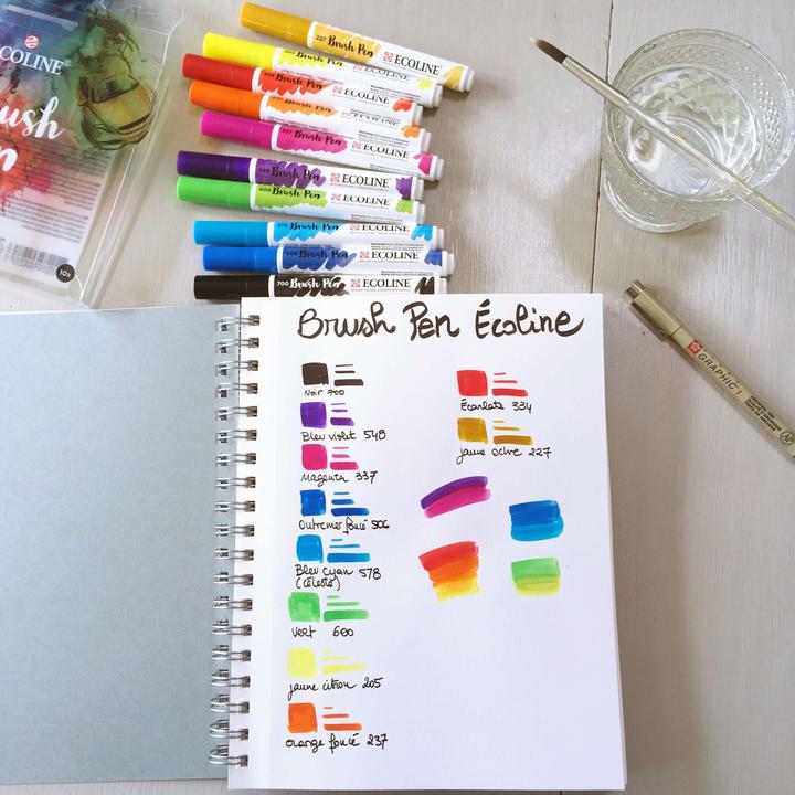 Immagine prodotto Talens Penna a pennello Ecoline (Nero, 1 x)
