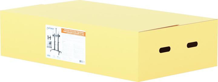 Image du produit Manhattan Support TV multimédia en aluminium sur roulettes avec une capacité de charge extrêmement élevée (120", 140 kg)