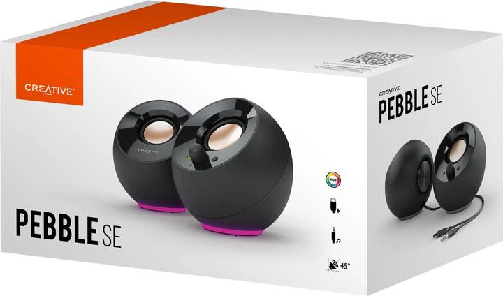 Actual product image Creative Pebble SE RGB Stereo speaker, black