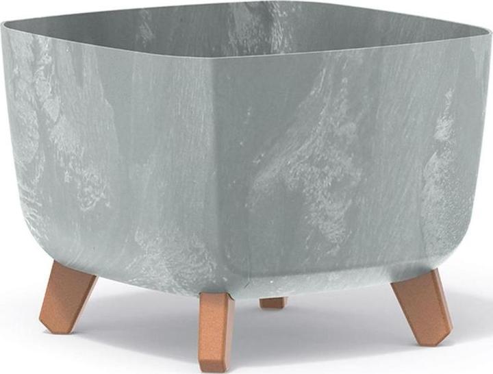 Immagine prodotto Prosperplast Vaso da fiori Gracia quadrato effetto cemento 29x29cm (29 x 61 x 22 cm)