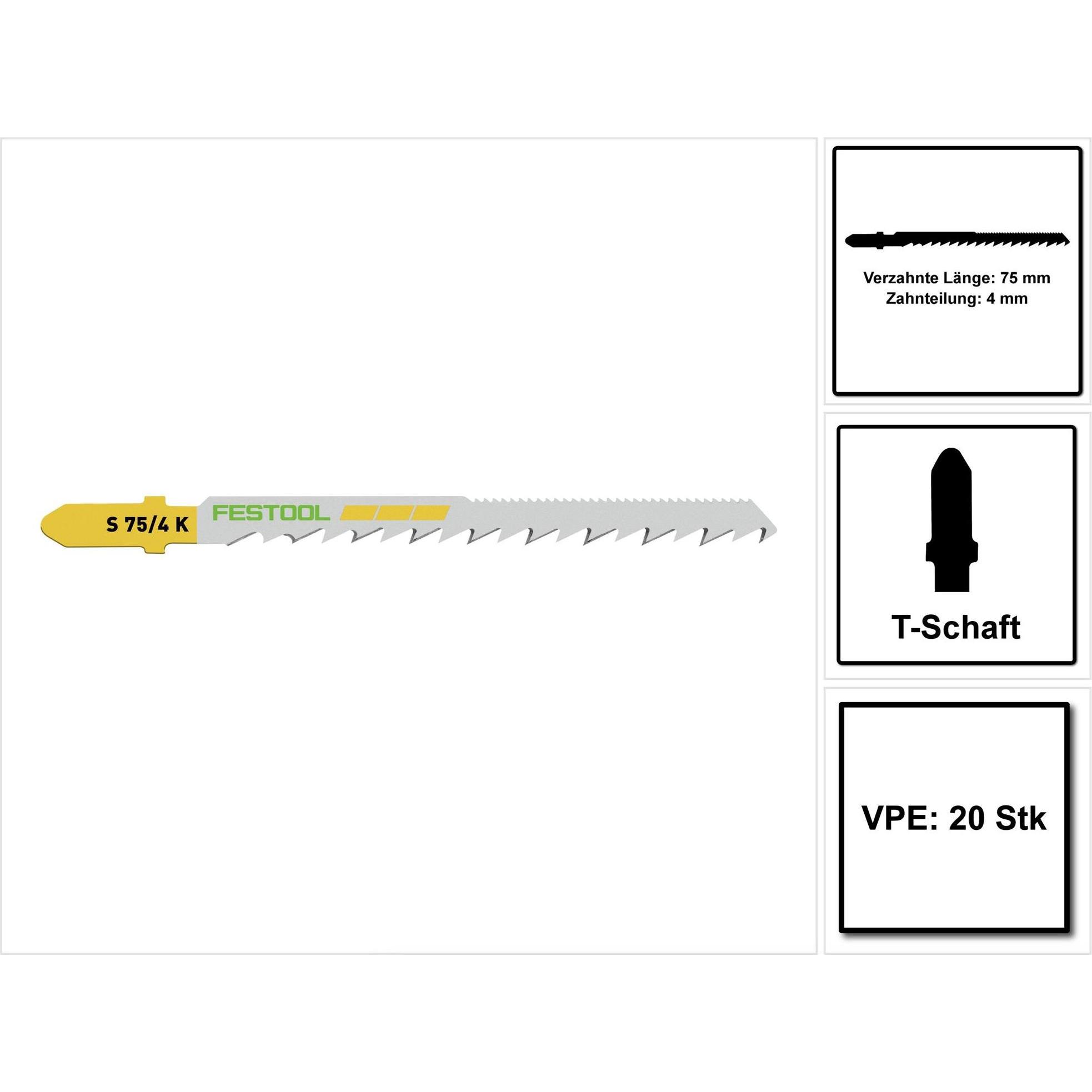 Thumbnail - Festool, Sägeblatt, Stichsägeblatt S 75/4 K/20