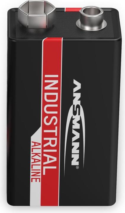 Produktbild Ansmann 9V-Blockbatterie, INDUSTRIAL, Alkaline, 1 Stück (1 Stk., 9V Block, 525 mAh)