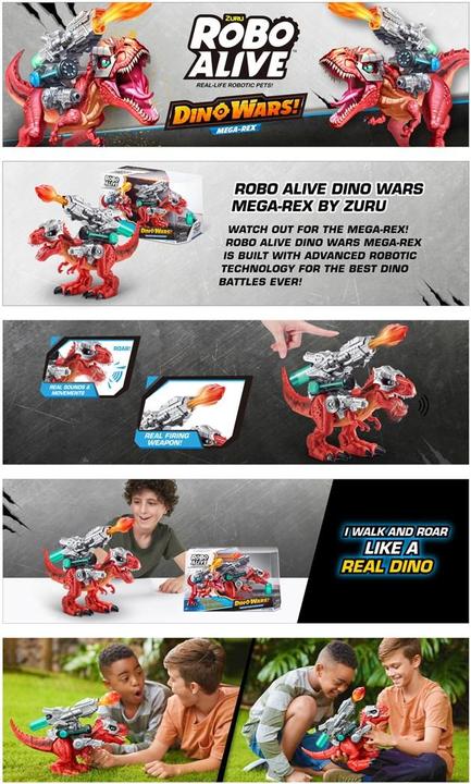 Actual product image Zuru Dino Wars Mega Battle T-Rex