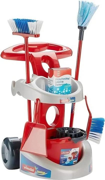 Actual product image Theo Klein Vileda broom trolley