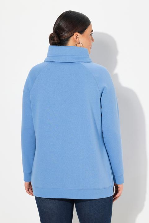 Produktbild Ulla Popken Sweatshirt, weiter Stehkragen, Taschen, Raglan-Langarm (54)