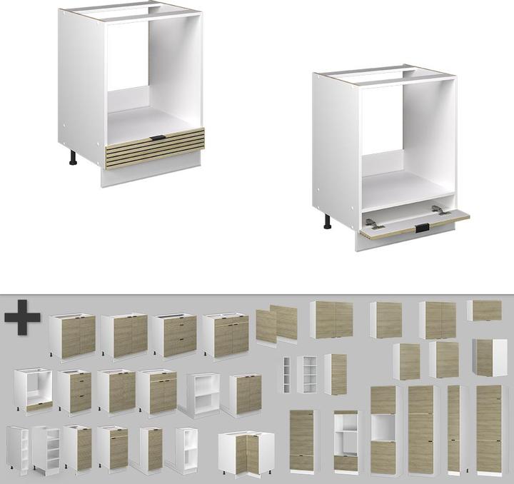 Produktbild Vicco Herdumbauschrank Fame-Line (60 x 60 x 82 cm)